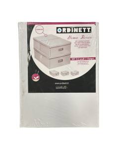 ORDINETT - SET 3 HOME BOX (2 SMALL+1LARGE) 42.5X32X15.5CM BIANCO