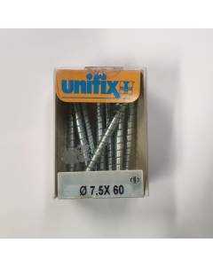UNIFIX - VITI A TESTA ESAGONALE 8PZ 7,5X60MM