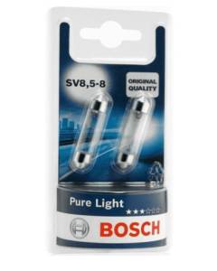 BOSCH - COPPIA LAMPADINE PURE LIGHT K10W - 12V 10W / SV8,5-8  41mm