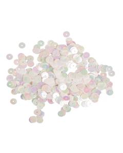 RAYHER - 6gr PAILLETTES LISCE Ø6MM - COLORE BIANCO IRIDESCENTE
