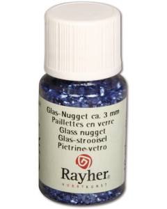  RAYHER - GLITTER PIETRINE IN VETRO 10ML - COLORE BLU SCURO