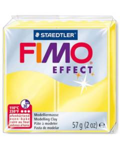 STAEDTLER - FIMO EFFECT SOFT - PASTA MODELLABILE SINTETICA 57gr - COLORE GIALLO TRANSLUCIDO 104