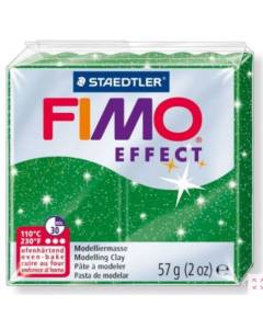 STAEDTLER - FIMO EFFECT SOFT - PASTA MODELLABILE SINTETICA 57gr - COLORE VERDE GLITTERATO 502