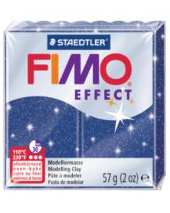 STAEDTLER - FIMO EFFECT - PASTA MODELLABILE SINTETICA 56gr - COLORE BLU GLITTERATO 302