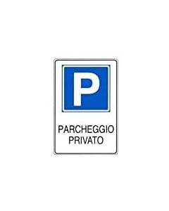 MASIDEF - CARTELLO SEGNALETICO IN PLASTICA "PARCHEGGIO PRIVATO" - MISURE 300X200MM