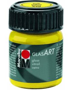 MARABU - "GLAS ART" BASE SOLVENTE PER VETRI - 15ML - COLORE GIALLO 420
