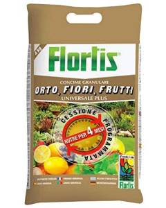 FLORTIS  - 4kg - CONCIME GRANULARE UNIVERSALE PLUS ORTO, FIORI, FRUTTI