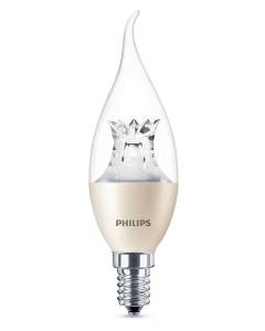 100x Philips Warmglow LED E14 Edison 25WDimmable Bent Candle Light Bulbs 250lm [Classe di efficienza energetica E]