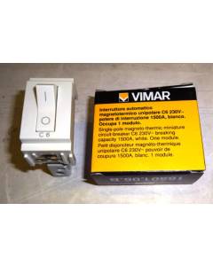 Vimar - Interruttore magnetotermico 1P 230V C6 Serie Idea colore bianco 16501.06.B