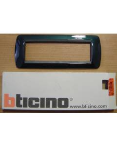 BTICINO - PLACCA LIVING 7 MODULI COLORE BLU METALLIC L4807BT