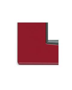 Vimar - Placca Eikon Classic 4 moduli in metallo colore Rosso Imperiale Metal 20654.04
