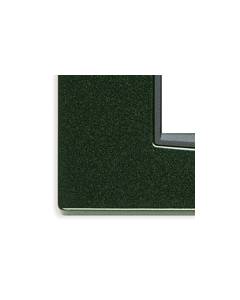 Vimar - Placca Classic 4 moduli Serie Eikon in metallo colore verde Oxford metal 20654.05