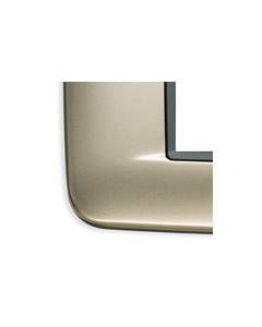 Vimar - Placca Round 4 moduli in metallo Serie Eikon colore Nichel Satinato 20684.22