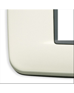 Vimar - Placca Round 7 moduli in metallo Serie Eikon colore Bianco Artico 20687.01