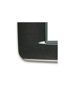 Vimar - Placca Round 7 moduli Serie Eikon in metallo colore Antracite Metal 20687.12