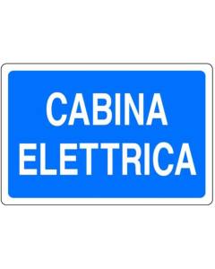 PUBBLICENTRO - CARTELLO CABINA ELETTRICA 300X200mm IN ALLUMINIO