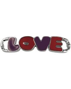 RAYHER - SHOE-CHARMS "LOVE" 49x10MM - CON CLIP 11MM