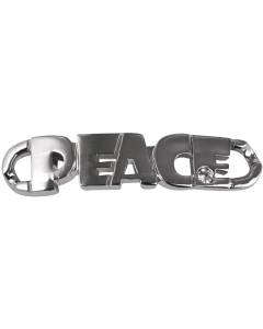RAYHER - SHOE-CHARMS "PEACE" 51x11MM - CON CLIP 11MM