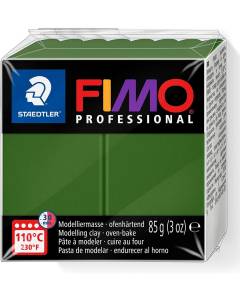 FIMO PROFESSIONAL - PASTA MODELLABILE SINTETICA 85GR  VERDE FOGLIA 57