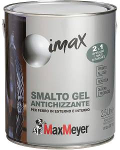 MAX MEYER - SMALTO DECORATIVO GEL ANTICHIZZANTE GRIGIO GRANA GROSSA LT 2,5