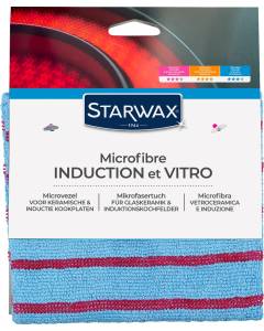 STARWAX - PANNO MICROFIBRA ALTADENSITA' PER VETROCERAMICA E PIANI INDUZIONE -  CM 30 X 30***