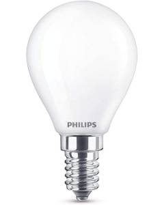 PHILIPS - LAMPADINA LED A SFERA IN VETRO 40W E14 2700K ND