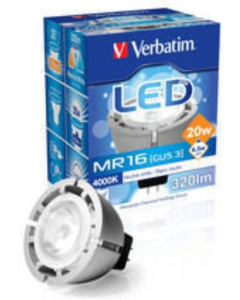 VERBATIN - LAMPADA LED MR 16 12V 6,5W GU5,3 320LM 4000K NATURAL WHITE