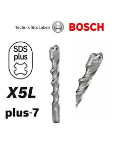 Bosch-Set di 3 punte da trapano per cemento con codolo, Grigio, 2608587746