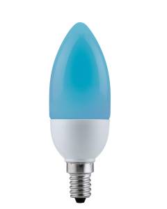 Energy-saving bulb, candle 5 W E14, blue