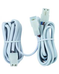 Extension cord for 2 x 12 V recessed lights Plug-in connections, 2 x 2 m