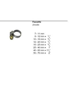 FASCETTE ZINCATE 12-20mm CONF. 2 PZ