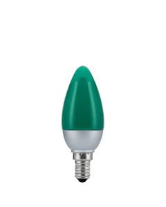 LED candle 0.6 W E14, green
