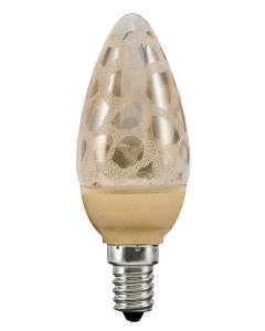LED candle 1,4 W E14 crocoisite, gold