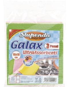 Pannispugna Galax UltraAssorbenti 16x18 cm 3 pezzi
