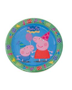 Peppa Pig-Set di 8 piatti, 23 cm (Verbetena 016000721)