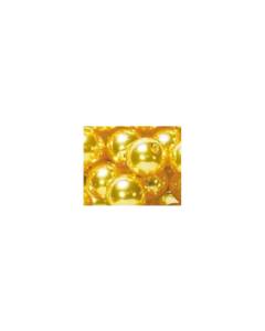 Raso oro Rinascimento perle di vetro 8 mm 48PK