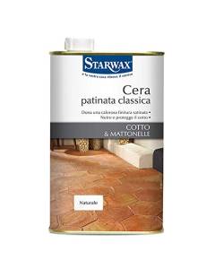 STARWAX - Cera PATINATA Classica Cotto EMATTONELLE Naturale 1 LT
