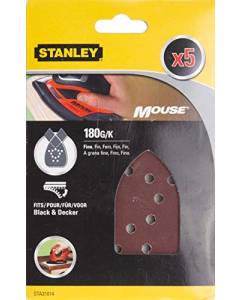 Stanley STA31014-XJ Carta abrasiva 5pezzo(i) accessorio per levigatrici
