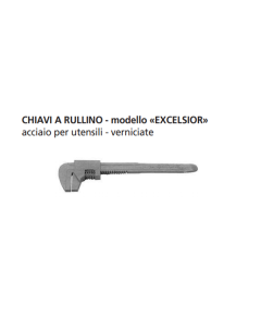 ORECA-CHIAVE A RULLINO MODELLO "EXCELSIOR" mm. 230