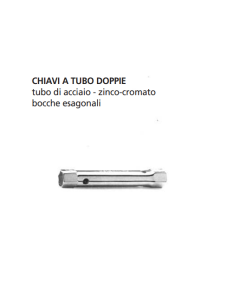 ORECA-CHIAVE A TUBO DOPPIA BOCCA ESAGONALE mm 16X17 CROMATA