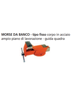 ORECA-MORSA DA BANCO BASE FISSA IN ACCIAIO FORGIATO MM100        