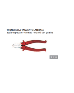 ORECA-TRONCHESE A TAGLIENTE LATERALE mm 160 CROMATA