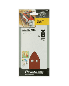 BLACK&DECKER PIRANHA-5 FOGLI ABRASIVI PER MULTILEVIGATRICE GRANA 240 X31457