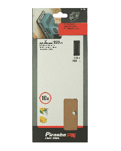 PIRANHA BLACK DECKER 10 FOGLI ABRASIVI FORATI 115X280 G.150 X31050